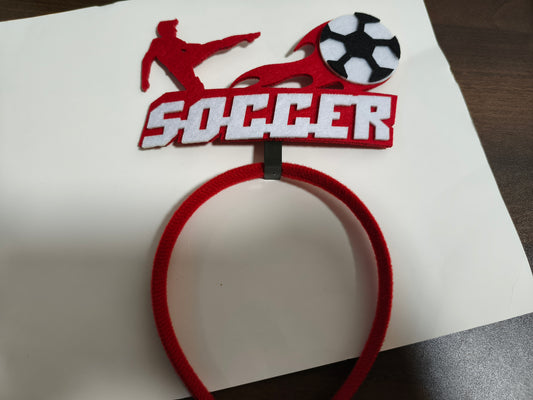 Soccer Party Headband Football Fan Costume Hair Accessory for Game Day Decor