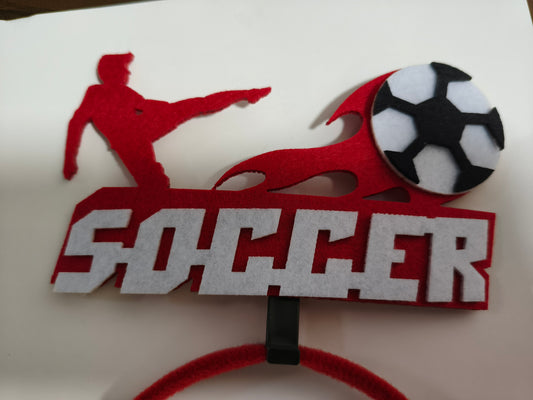 Soccer Party Headband Football Fan Costume Hair Accessory for Game Day Decor